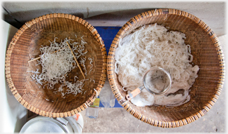 Baskets for pho and bun.