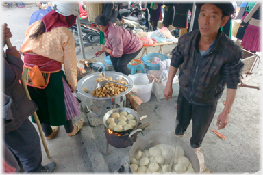 Cook with dumplings.