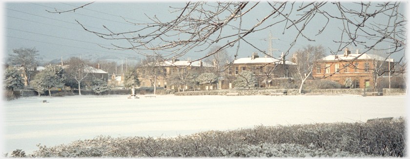 Looking the other way across the park after snow.