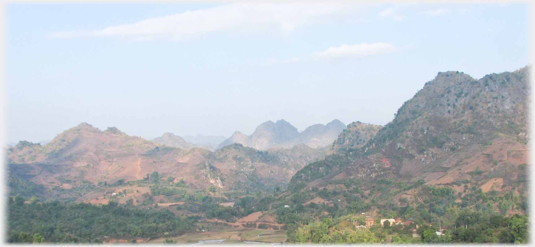 Barren rocky mountainscape