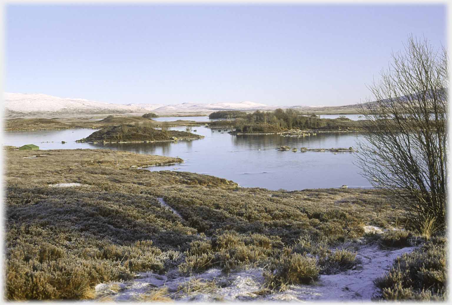 Loch dotted with islands.