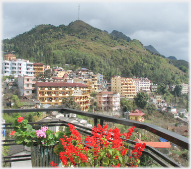 BAlcony view of hotels.