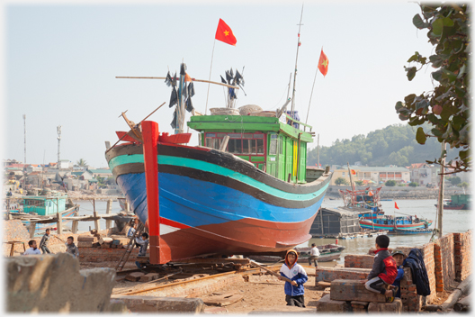 Fishing Boat on land