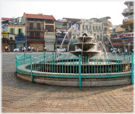 Fountain and square