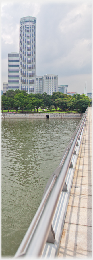 Stamford Hotel from Esplanade Bridge.