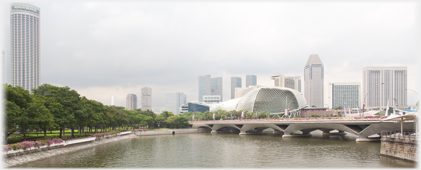 The Durian and Esplanade Bridge