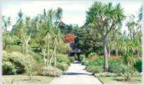 The walled garden at Logan.