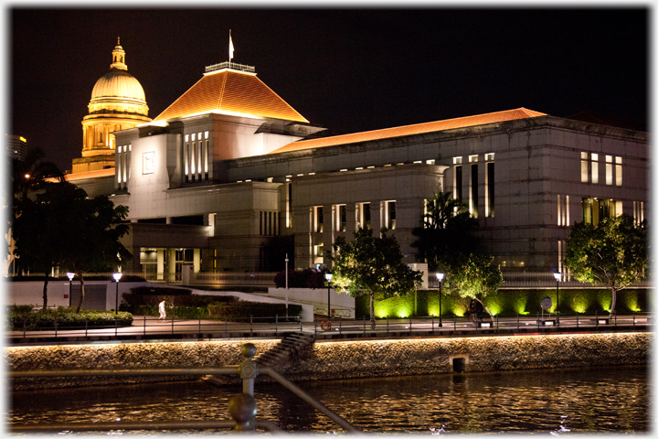 Parliament building at Boat Quay.