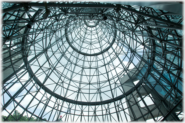 Looking up inside the Wheelock Cone.