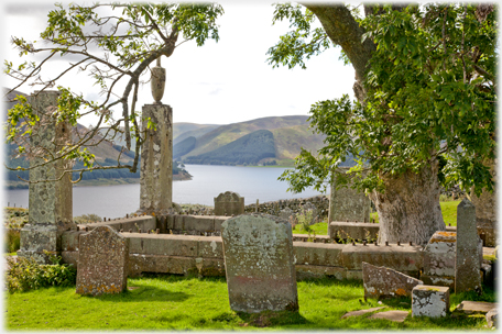 Kirkyard and St Marys Loch.