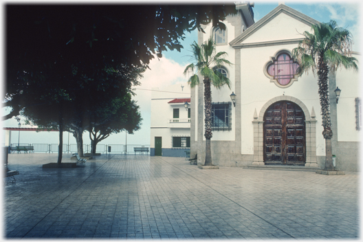 Village square and church.