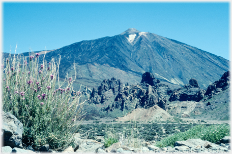 Mountain viewed from the caldera.