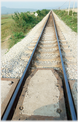 Railway track.