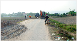 Road being repaired.