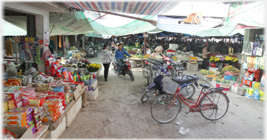 Stalls at main entrance.