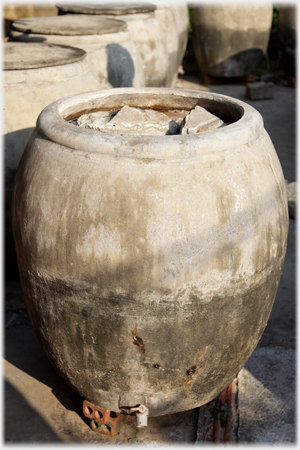 A fish sauce barrel.