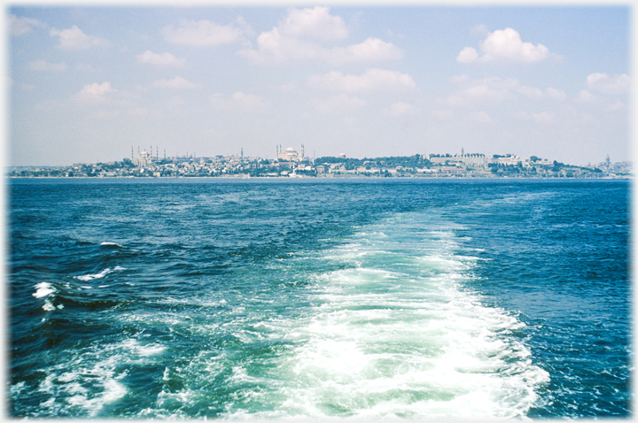 Istanbul skyline before skyscrappers.