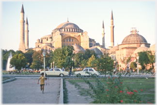 The Hagia Sophia in Istanbul.