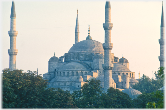 The Suleymaniye Mosque in Istanbul.