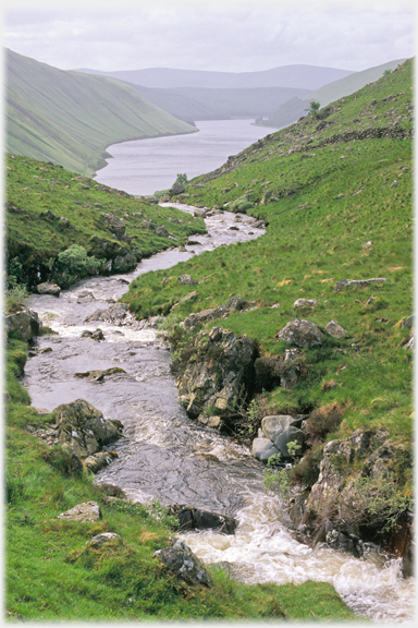 Talla Water and Reservoir in Summer.