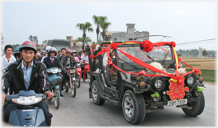 Wedding procession.