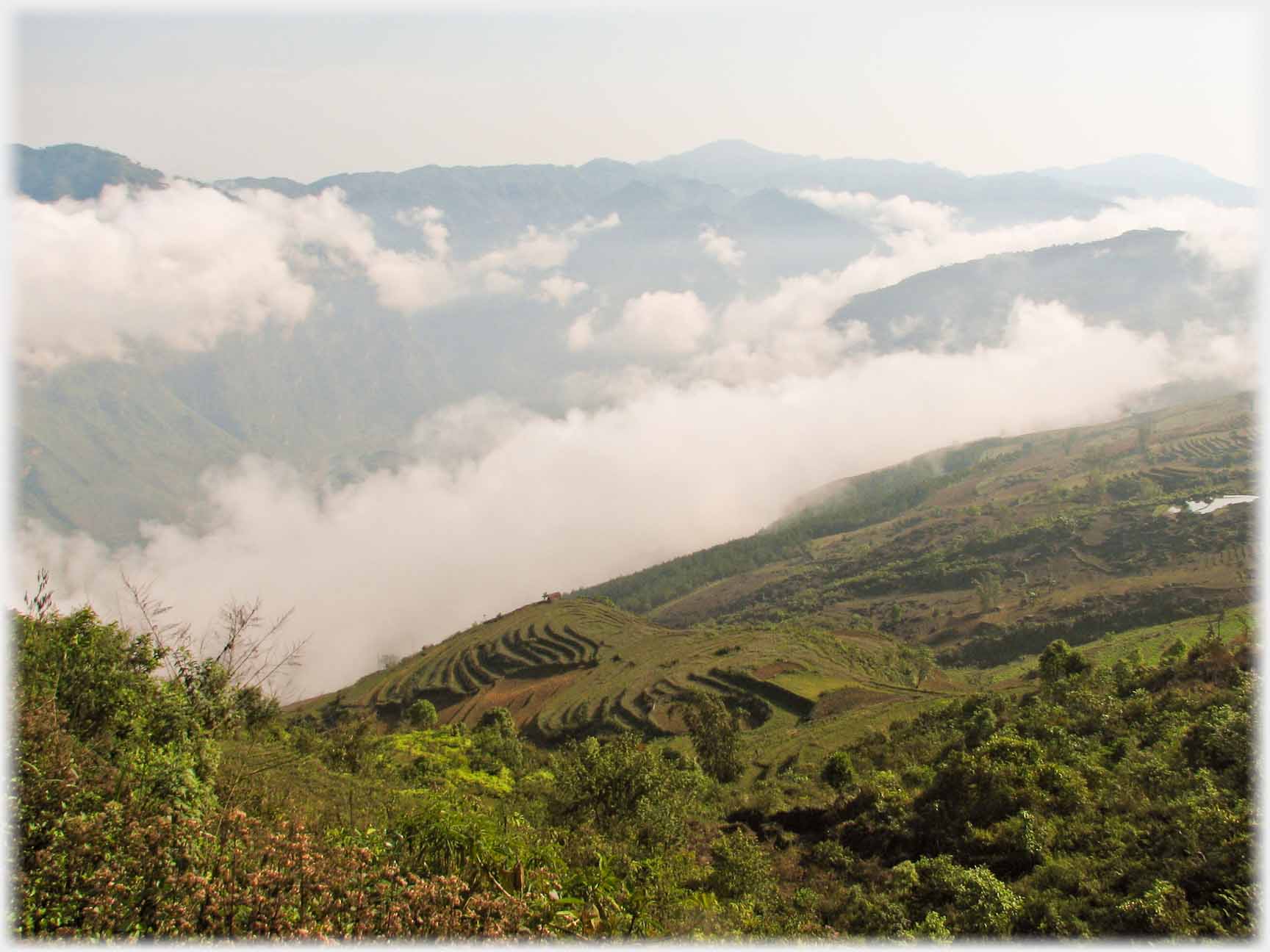 Deeper mist in a deeper valley.