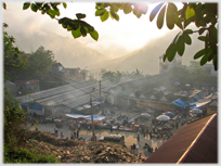 Morning light on market area and beyond.