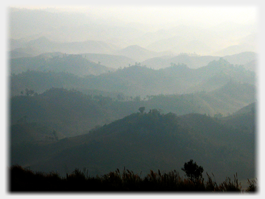 The view from Phu Khun northern Laos